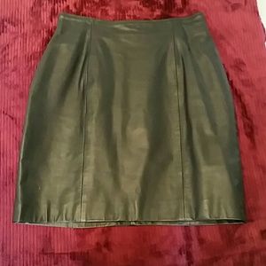 Leather skirt, size 12